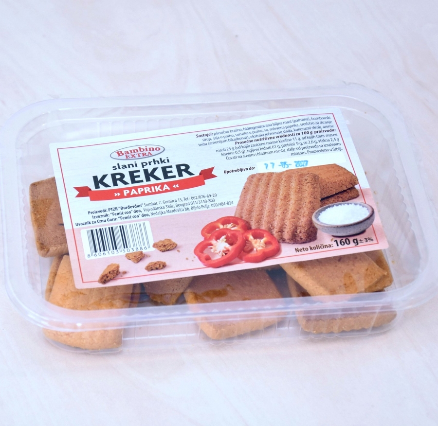 Krekeri - paprika