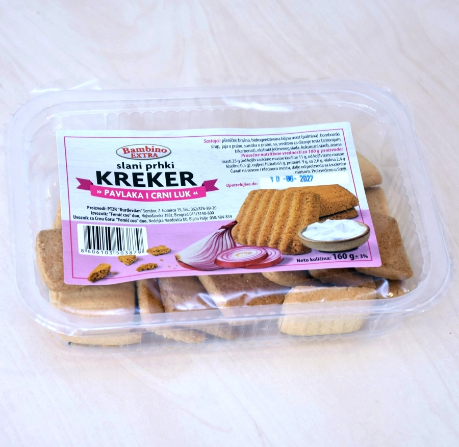 Krekeri - pavlaka i crni luk